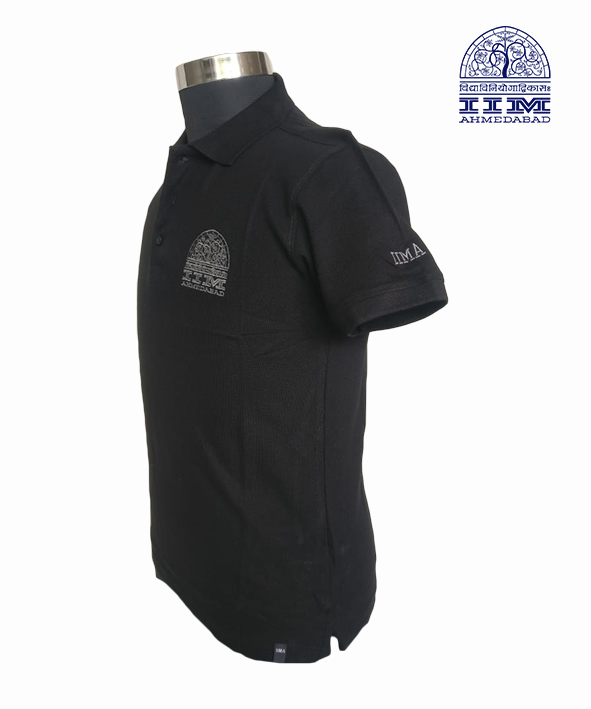Classic Polo Black & Grey Logo